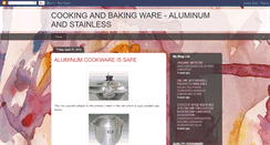 Desktop Screenshot of cookingbakingware.blogspot.com