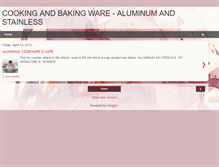 Tablet Screenshot of cookingbakingware.blogspot.com