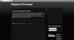 Desktop Screenshot of negligentdischarge.blogspot.com