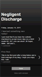 Mobile Screenshot of negligentdischarge.blogspot.com