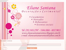 Tablet Screenshot of elianesantanaeventos.blogspot.com