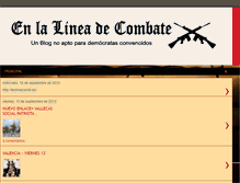 Tablet Screenshot of enlalineadecombate.blogspot.com