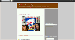 Desktop Screenshot of fantasy-sports-daily.blogspot.com