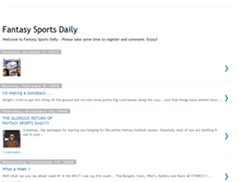 Tablet Screenshot of fantasy-sports-daily.blogspot.com