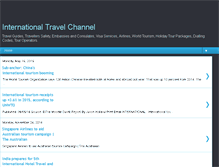 Tablet Screenshot of internationaltravelchannel.blogspot.com