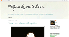 Desktop Screenshot of hiljaahyvatulee.blogspot.com