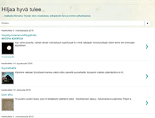 Tablet Screenshot of hiljaahyvatulee.blogspot.com