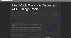 Desktop Screenshot of iamrockmusic.blogspot.com