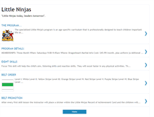 Tablet Screenshot of littleninjas.blogspot.com