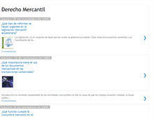 Tablet Screenshot of derechomercantilempresarial.blogspot.com