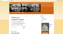 Desktop Screenshot of discretemathnotes.blogspot.com