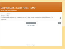 Tablet Screenshot of discretemathnotes.blogspot.com
