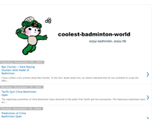 Tablet Screenshot of coolest-badminton-world.blogspot.com