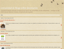 Tablet Screenshot of comunidadeblogdecoracion.blogspot.com