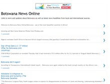 Tablet Screenshot of botswananewsonline.blogspot.com
