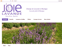 Tablet Screenshot of joiedelavande.blogspot.com