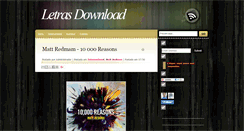 Desktop Screenshot of letrasdownload.blogspot.com