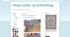 Desktop Screenshot of hegesquilteblogg.blogspot.com