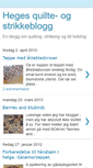 Mobile Screenshot of hegesquilteblogg.blogspot.com