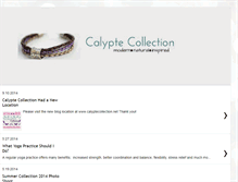 Tablet Screenshot of calyptecollection.blogspot.com