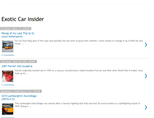 Tablet Screenshot of exoticcarinsider.blogspot.com