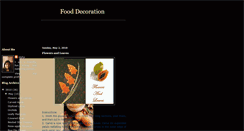 Desktop Screenshot of food-decoration.blogspot.com