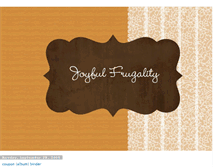 Tablet Screenshot of joyfulfrugality.blogspot.com