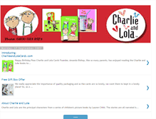 Tablet Screenshot of charlieandlolacards.blogspot.com