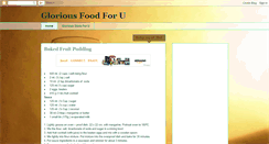 Desktop Screenshot of gloriousfoodforu.blogspot.com