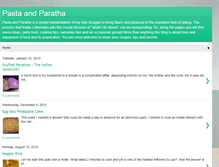 Tablet Screenshot of pastaandparatha.blogspot.com