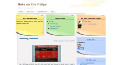 Desktop Screenshot of noteonthefridge.blogspot.com