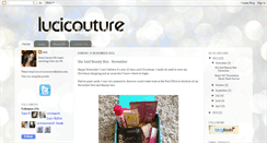 Desktop Screenshot of lucicouture.blogspot.com