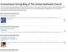 Tablet Screenshot of connectionalgiving.blogspot.com