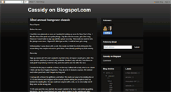 Desktop Screenshot of cassidyon.blogspot.com