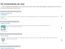Tablet Screenshot of comentariosdajuly.blogspot.com