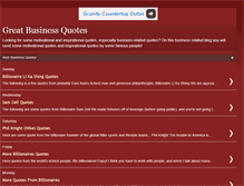 Tablet Screenshot of greatbusinessquotes.blogspot.com