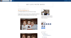 Desktop Screenshot of mylifewithboys-dupree.blogspot.com