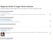 Tablet Screenshot of negocios-hogar.blogspot.com
