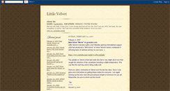 Desktop Screenshot of littlevelvet.blogspot.com