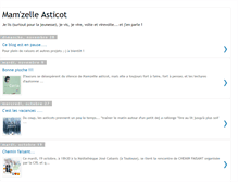 Tablet Screenshot of mamzelleasticot.blogspot.com