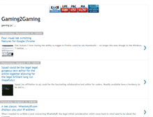 Tablet Screenshot of gaming2gaming.blogspot.com