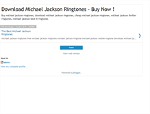 Tablet Screenshot of downloadmichaeljacksonringtones.blogspot.com