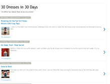 Tablet Screenshot of 30dressesin30days.blogspot.com