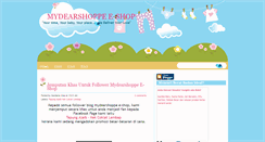 Desktop Screenshot of mydearshoppe.blogspot.com