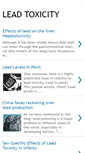 Mobile Screenshot of leadtoxicity.blogspot.com
