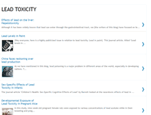Tablet Screenshot of leadtoxicity.blogspot.com