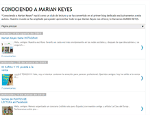 Tablet Screenshot of conociendoamariankeyes.blogspot.com