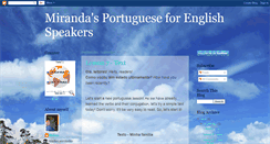 Desktop Screenshot of mirandasportuguese.blogspot.com