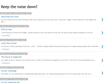 Tablet Screenshot of keepthenoisedown1.blogspot.com