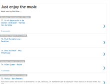 Tablet Screenshot of just-enjoy-the-music.blogspot.com